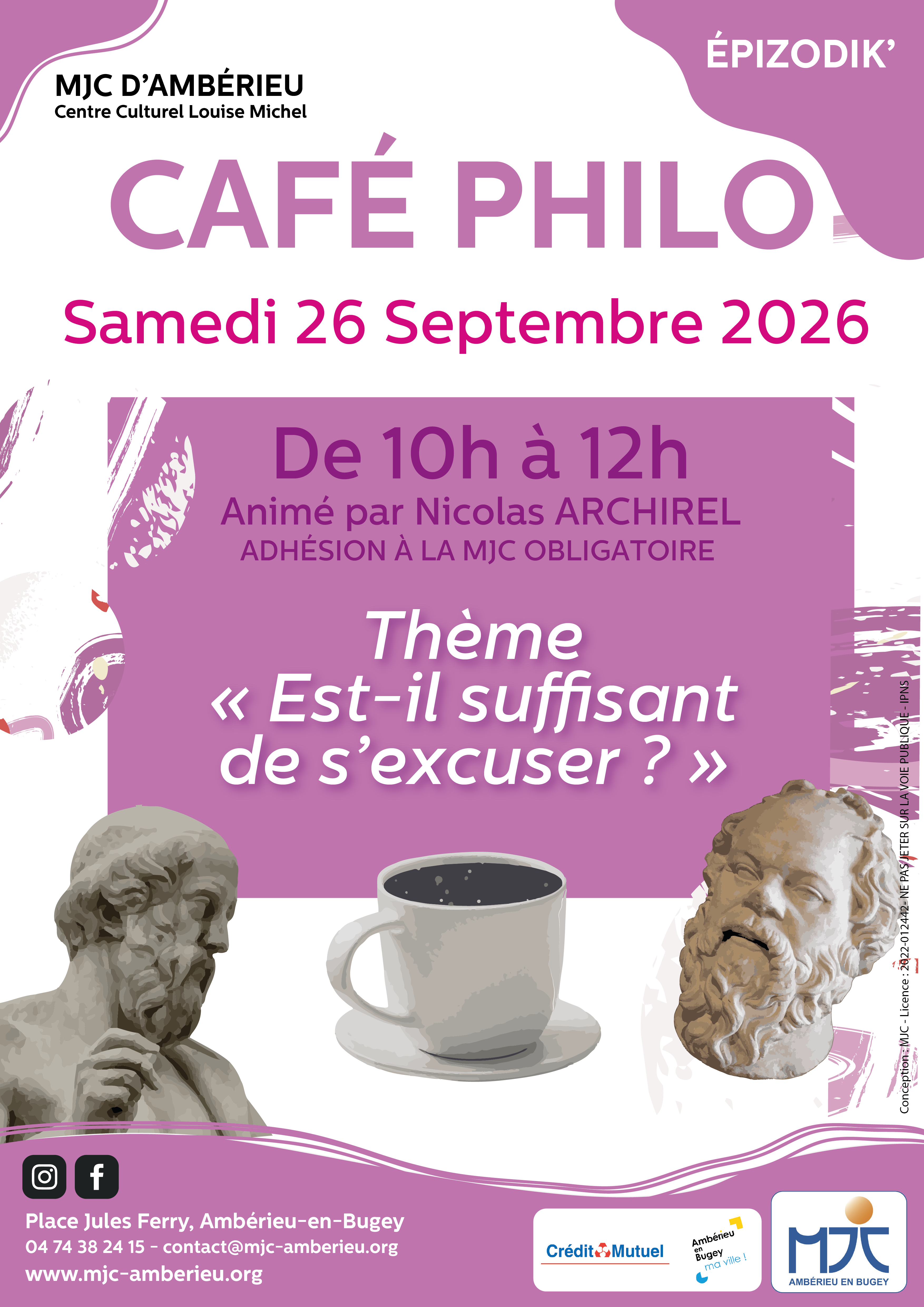 Samedi 26 Septembre à 10h